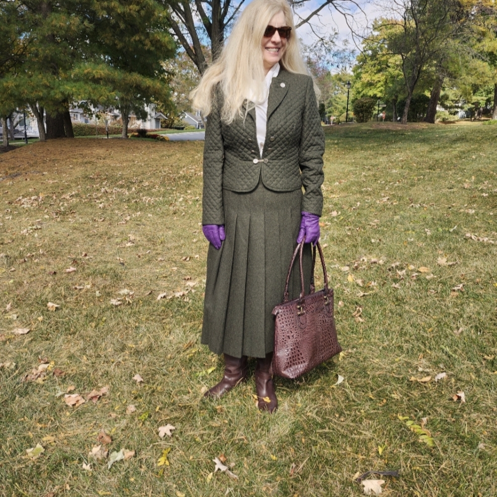 Vintage Trachten Gerlach Ex Cond & Pro Clean Wool Skirt & Cropped Jacket S, $145